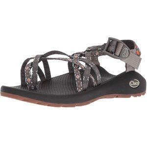 Chaco Women’s Classic Creed Gray Orange Sport Outdoor Sandals Hiking Size 7